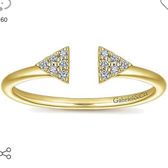 HP🎉Gabriel & Co 14k Gold & diamond ring - Picture 2 of 14